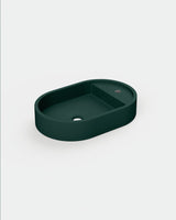 Shelf Oval Concrete Basin - Wall Mount | Tap Hole | No Overflow