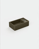 Shelf 02 Concrete Basin - Surface Mount | Tap Hole | No Overflow