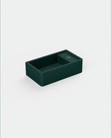 Shelf 02 Concrete Basin - Surface Mount | Tap Hole | No Overflow