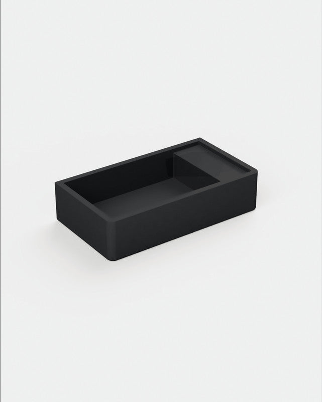 Shelf 02 Concrete Basin - Wall Mount | No Tap Hole | No Overflow