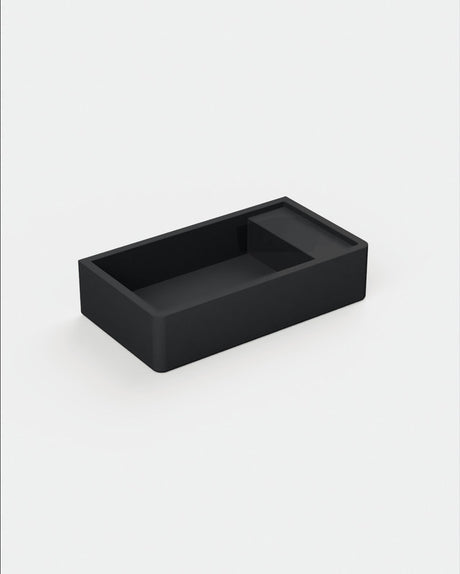 Shelf 02 Concrete Basin - Wall Mount | No Tap Hole | No Overflow