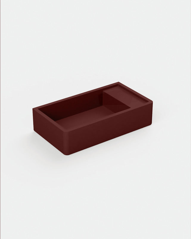 Shelf 02 Concrete Basin - Wall Mount | No Tap Hole | No Overflow