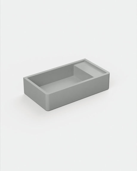 Shelf 02 Concrete Basin - Wall Mount | No Tap Hole | No Overflow