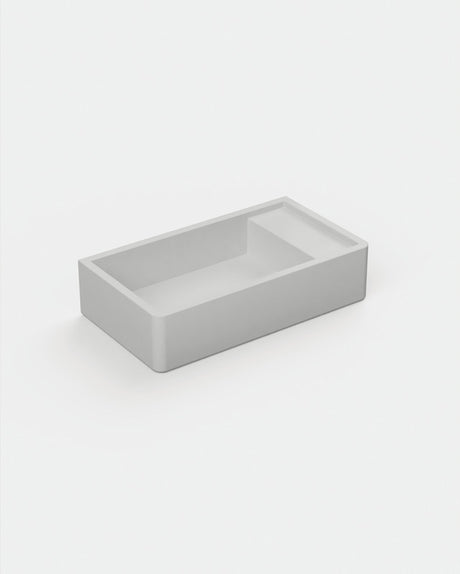 Shelf 02 Concrete Basin - Wall Mount | No Tap Hole | No Overflow