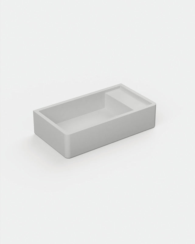 Shelf 02 Concrete Basin - Surface Mount | No Tap Hole | No Overflow