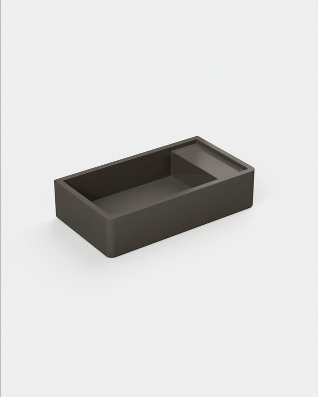 Shelf 02 Concrete Basin - Surface Mount | No Tap Hole | No Overflow