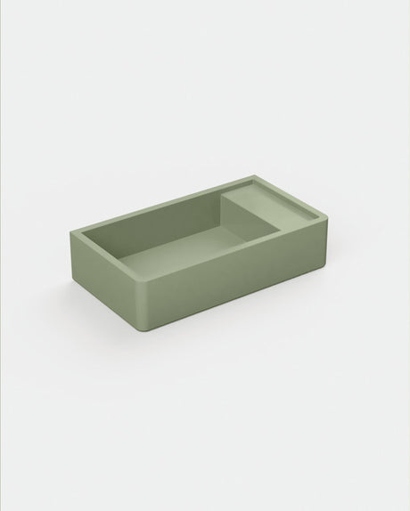 Shelf 02 Concrete Basin - Wall Mount | No Tap Hole | No Overflow