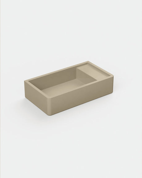 Shelf 02 Concrete Basin - Wall Mount | No Tap Hole | No Overflow