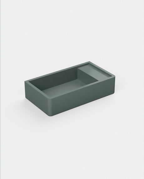 Shelf 02 Concrete Basin - Wall Mount | No Tap Hole | No Overflow