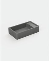 Shelf 02 Concrete Basin - Surface Mount | No Tap Hole | No Overflow
