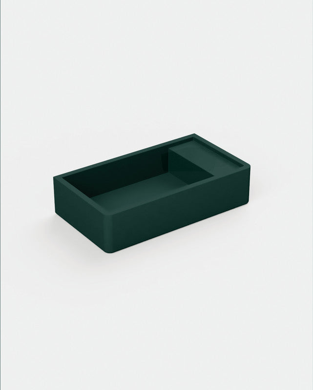 Shelf 02 Concrete Basin - Wall Mount | No Tap Hole | No Overflow