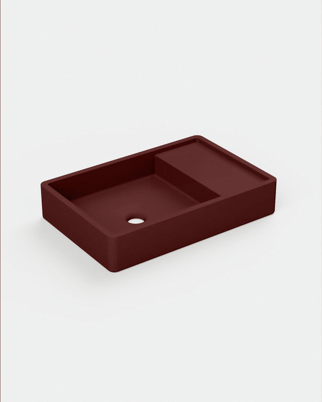 Shelf 03 Concrete Basin - Wall Mount | No Tap Hole | No Overflow