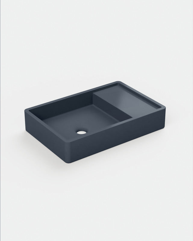 Shelf 03 Concrete Basin - Wall Mount | No Tap Hole | No Overflow
