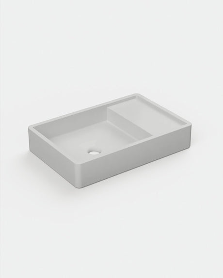 Shelf 03 Concrete Basin - Surface Mount | No Tap Hole | No Overflow