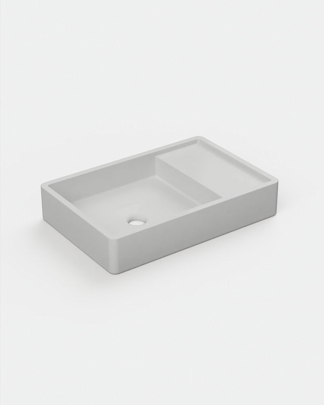 Shelf 03 Concrete Basin - Wall Mount | No Tap Hole | No Overflow