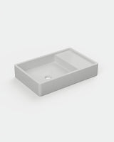 Shelf 03 Concrete Basin - Wall Mount | No Tap Hole | No Overflow