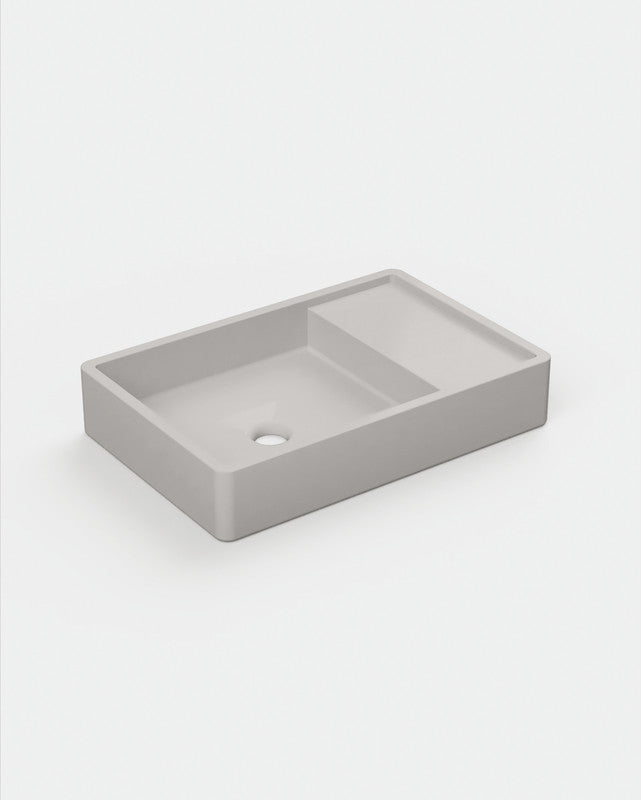 Shelf 03 Concrete Basin - Surface Mount | No Tap Hole | No Overflow