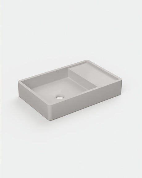 Shelf 03 Concrete Basin - Wall Mount | No Tap Hole | No Overflow
