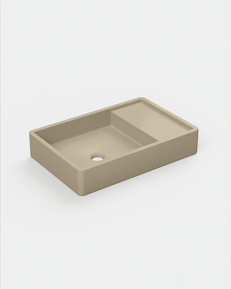Shelf 03 Concrete Basin - Wall Mount | No Tap Hole | No Overflow