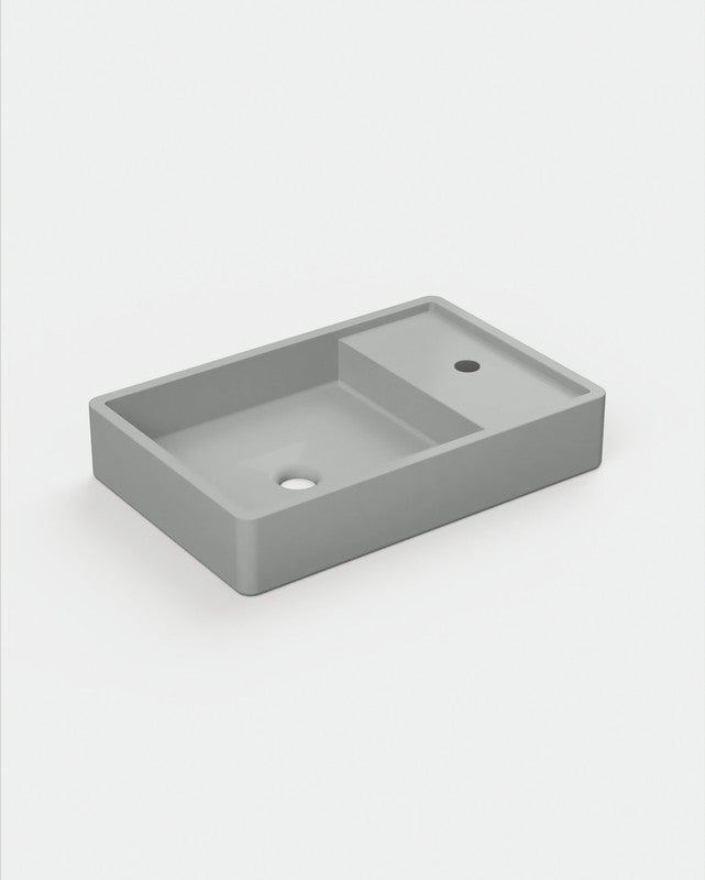 Shelf 03 Concrete Basin - Wall Mount | Tap Hole | No Overflow