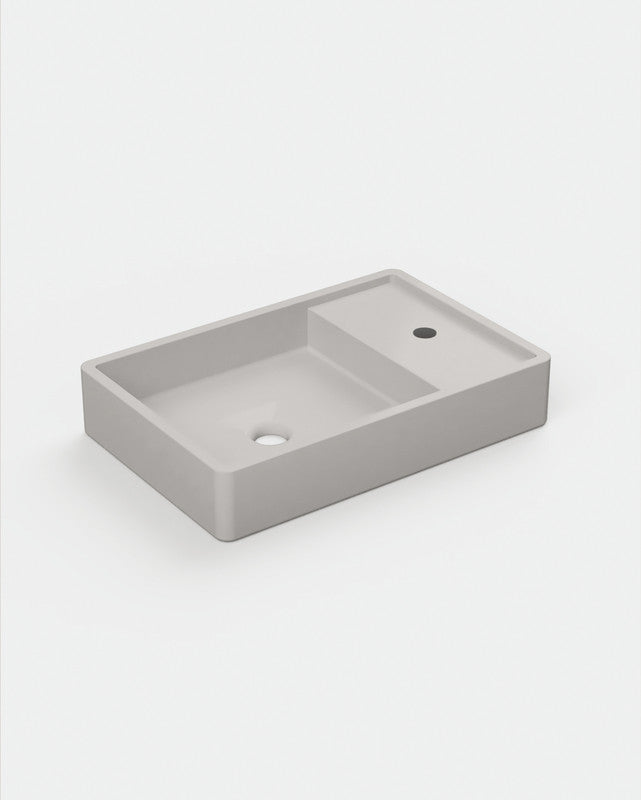 Shelf 03 Concrete Basin - Wall Mount | Tap Hole | No Overflow
