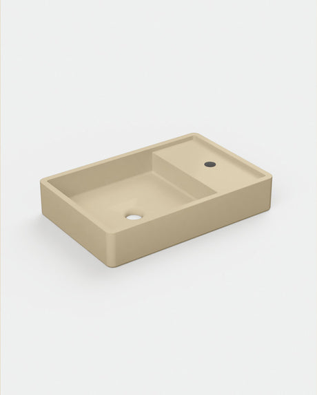 Shelf 03 Concrete Basin - Surface Mount | Tap Hole | No Overflow