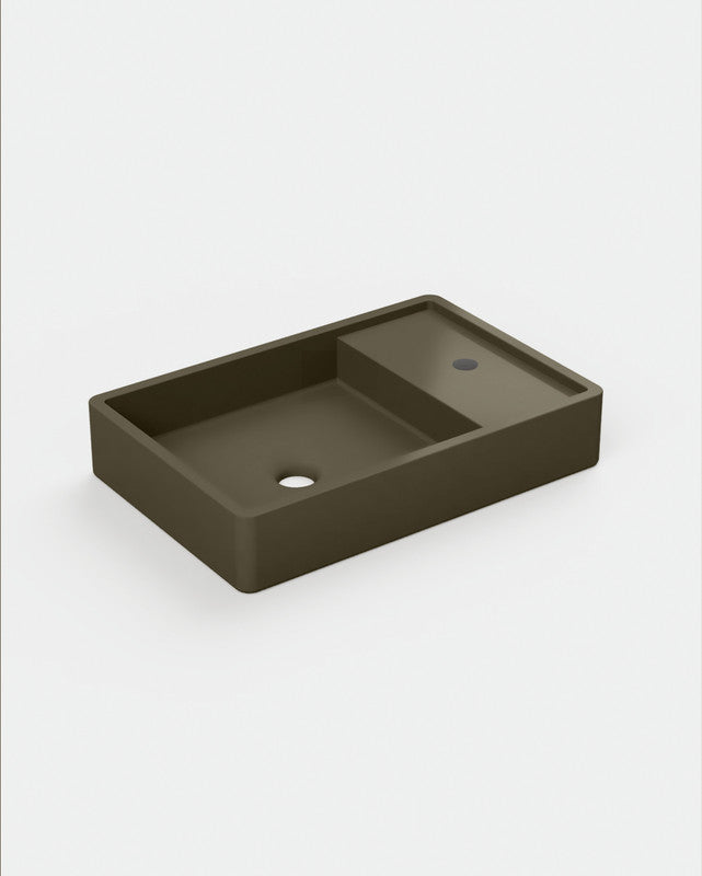 Shelf 03 Concrete Basin - Wall Mount | Tap Hole | No Overflow