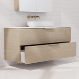 Odesa - 1200mm Coastal Oak Wall Hung Vanity