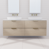 Odesa - 1500mm Coastal Oak Wall Hung Vanity