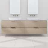 Odesa - 1800mm Coastal Oak Wall Hung Vanity