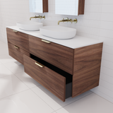 Odesa - 1800mm Walnut Wall Hung Vanity
