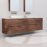 Odesa - 1800mm Walnut Wall Hung Vanity
