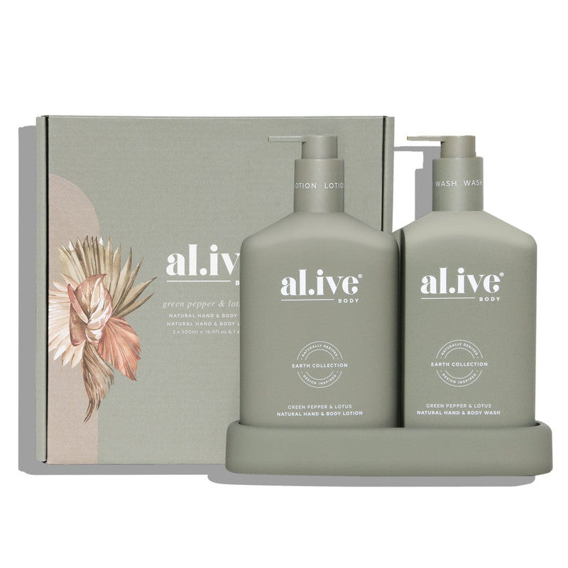 Body Wash & Lotion Duo - Green Pepper & Lotus