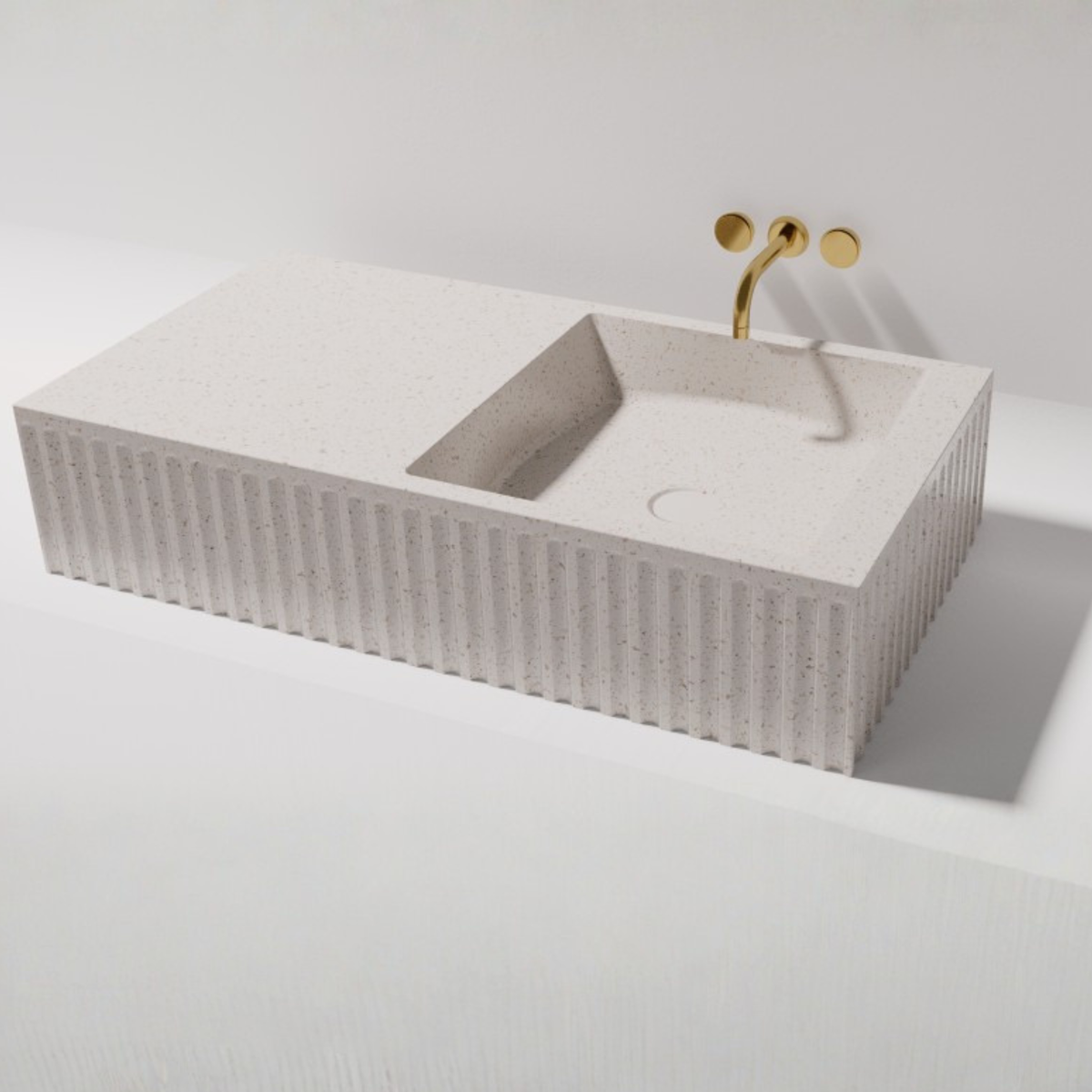 Pietra Bianca Wall Hung Basin Briza 900mm