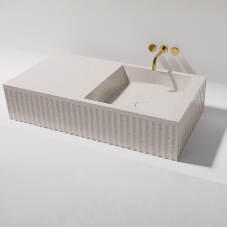 Pietra Bianca  Above Counter / Wall Hung Basin Briza 900mm