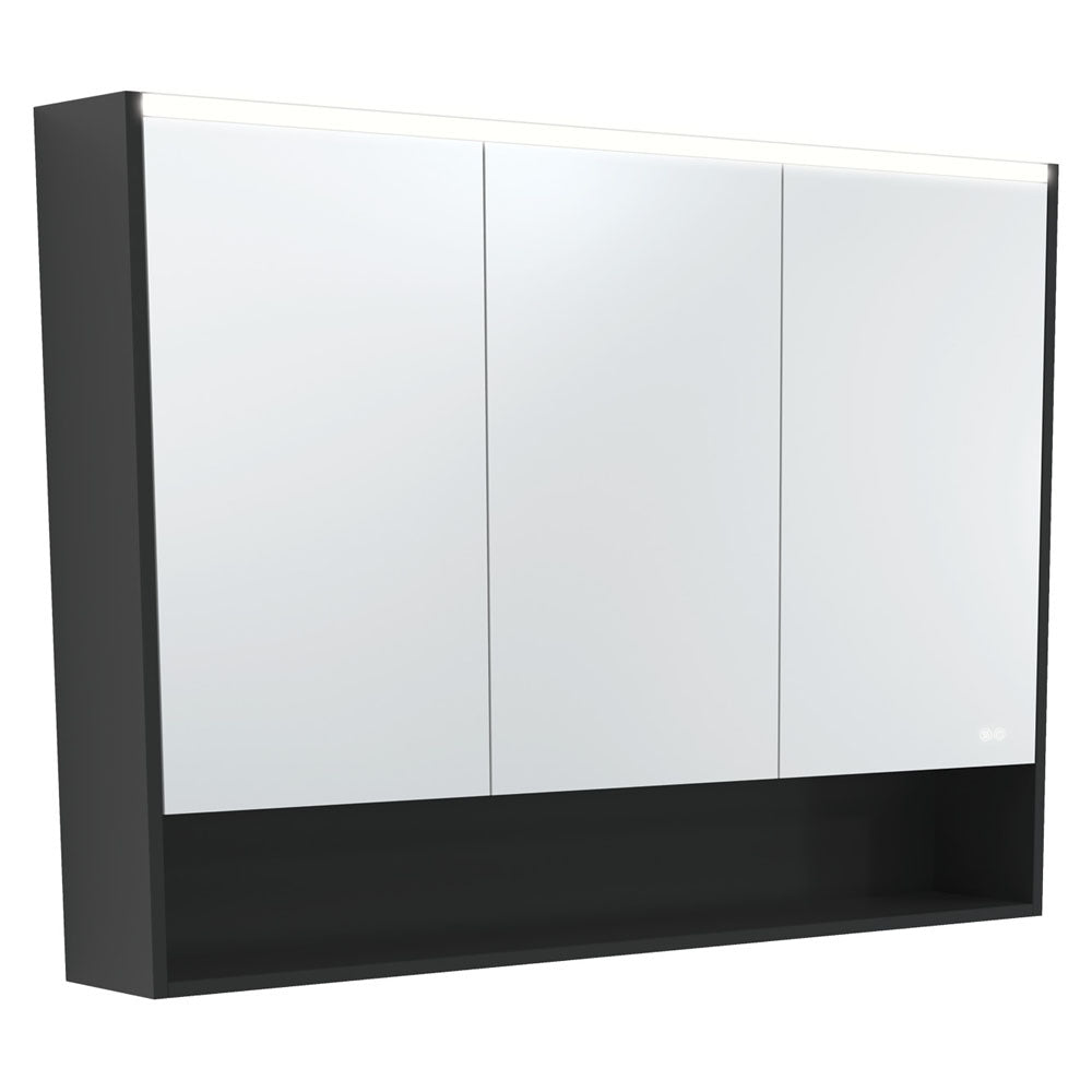 1200 LED Mirror Cabinet with Display Shelf