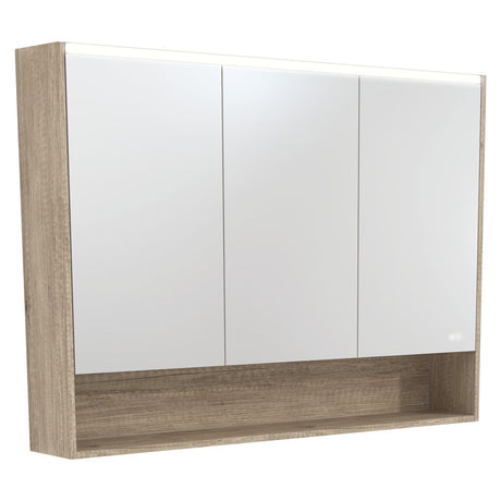 1200 LED Mirror Cabinet with Display Shelf