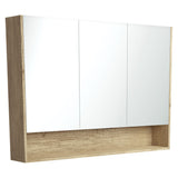 1200 Mirror Cabinet with Display Shelf
