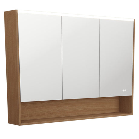 1200 LED Mirror Cabinet with Display Shelf