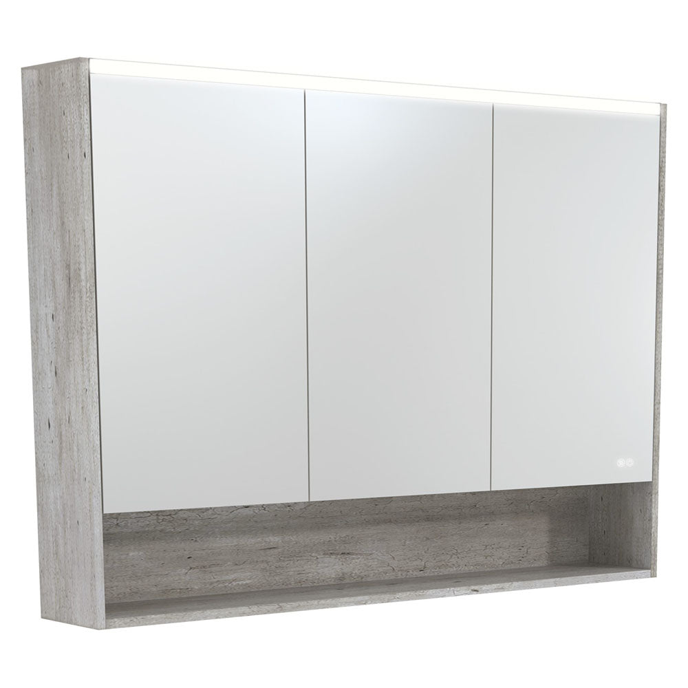 1200 LED Mirror Cabinet with Display Shelf