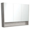1200 Mirror Cabinet with Display Shelf