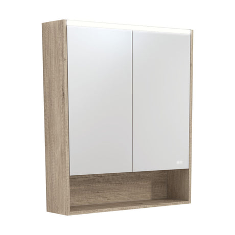 750 LED Mirror Cabinet with Display Shelf