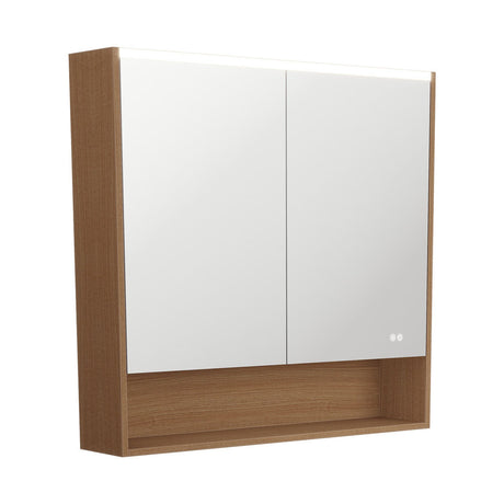 900 LED Mirror Cabinet with Display Shelf