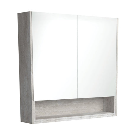 900 Mirror Cabinet with Display Shelf