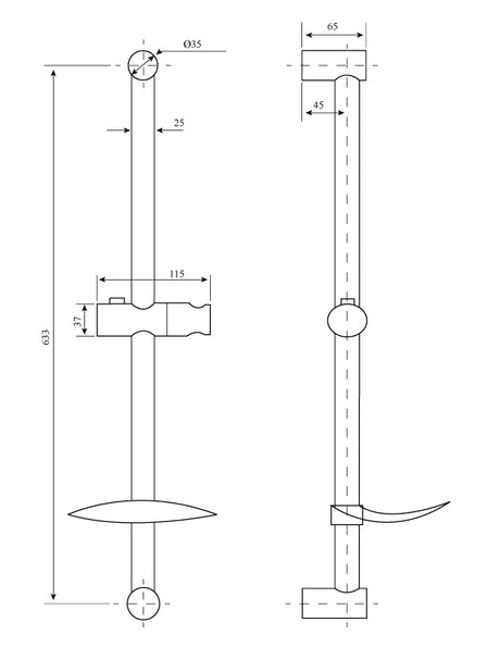Molo - Shower Rail