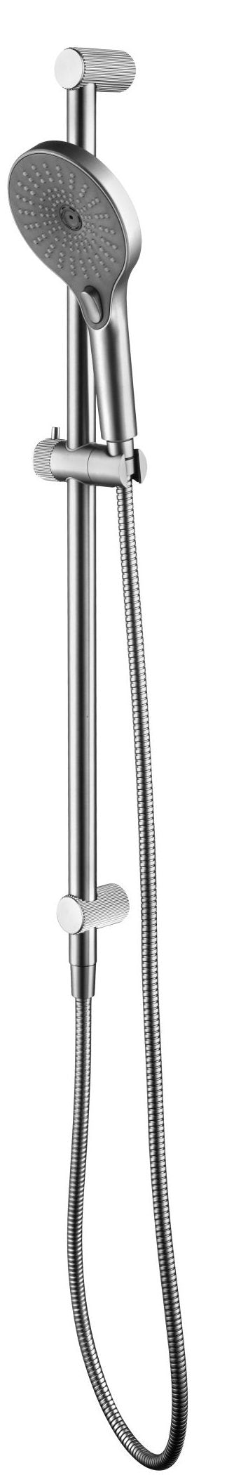 Mica - Fluted Shower Rail - Inbuilt Inlet