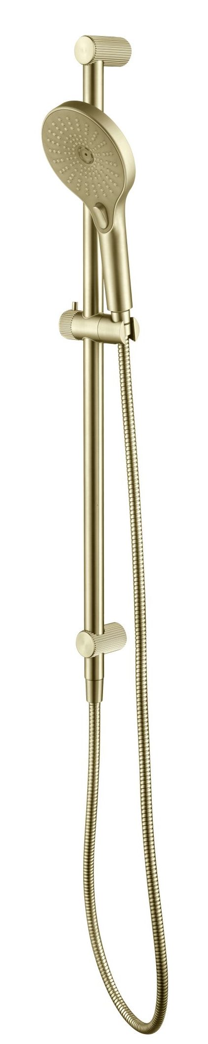 Mica - Fluted Shower Rail - Inbuilt Inlet