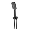 Cresta - Matte Black Square Multi-function Handshower on Tiltable Wall Bracket