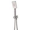 Cresta - Brushed Nickel Square Multi-function Handshower on Tiltable Wall Bracket