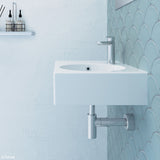 Reba Ceramic Wall Hung Basin Right Hand Bowl